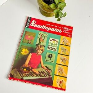 Vintage McCalls Needlepoint Magazine 1960s Craft Pattern Book